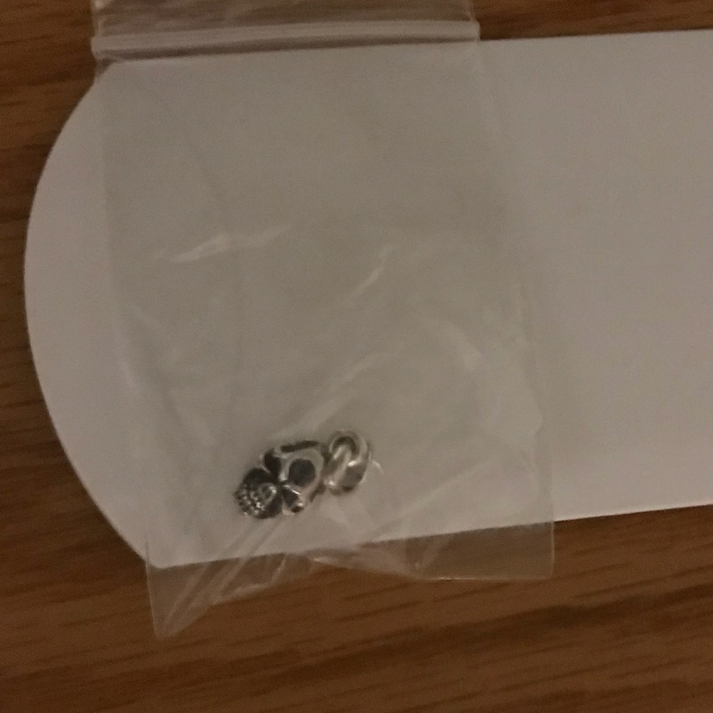 Small Silver Skull Pendant - Picture 7 of 8